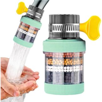 6-layers Purifier Tap Filter Water Saving Kitchen Faucet Bubbler Activated Carbon Filtration Shower Head Nozzle Cleaning Filters