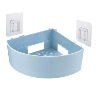 Organize Your Bathroom with a Bathroom Corner Shelf - Material: ABS+PVC Color:Blue, Pink, White, A Unique Choice for Bathroom Storage