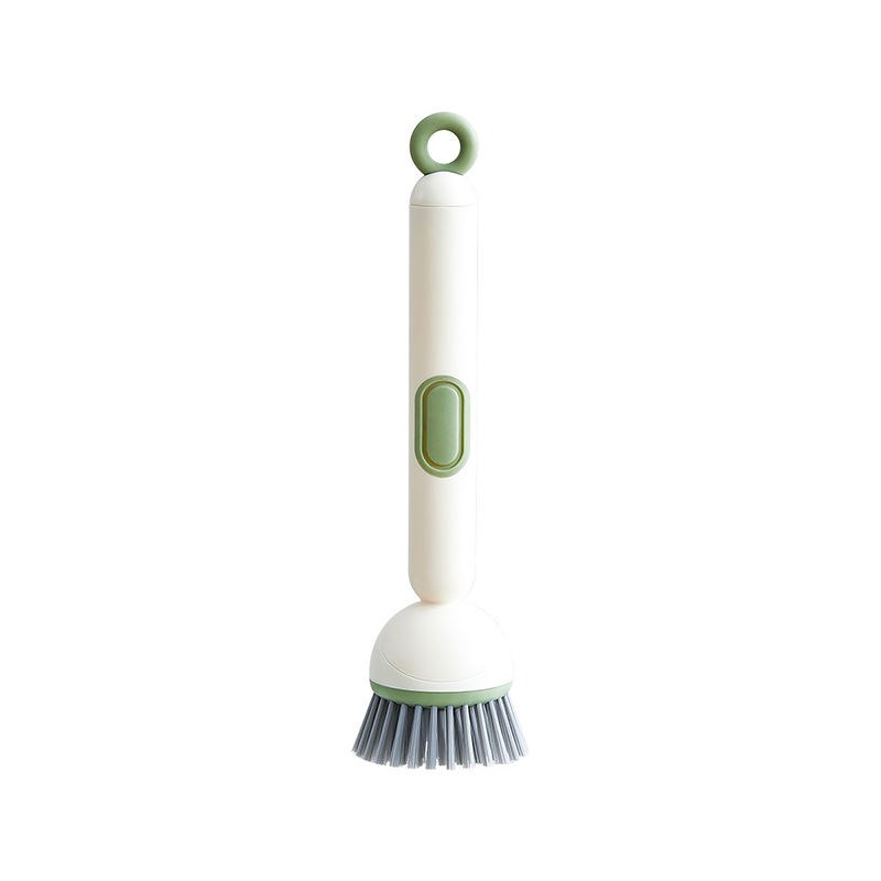 Imported Long Handle Cleaning Brush with Built-in Soap Dispenser - Heavy Duty Kitchen Scrubber with Replaceable Head Kitchen Brush, Dishwashing Brush, Soap Dispenser Brush, Pot Cle