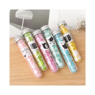 Portable Mini Body Washing Bath Test Tube Confetti Foaming Flower One Time Paper Soap Slice Travel Accessary