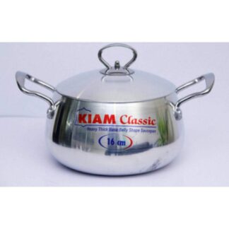 Kiam Classic Belly Shape Saucepan 16 Cm - Timeless Design For Effortless Cooking- A Must-Have In Every Kitchen