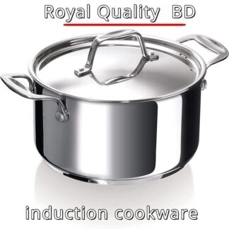 Royal Series™ Ultra-Premium Mirror-Finish Induction Cookware - 18/10 Food Grade Stainless Steel Stockpot (Export Quality) | Royal Quality BD