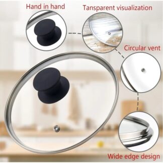 Glass Lid 26CM for Rice Cooker/Glass Lid for Korai/Glass Lid for Frying Pan/Glass Lid for Casserole