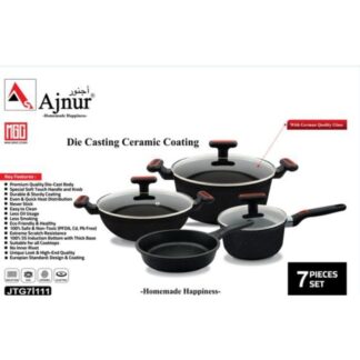 Ajnur MGC / Prestige 7 pcs Ceramic Cookware Set (Induction Compatible)