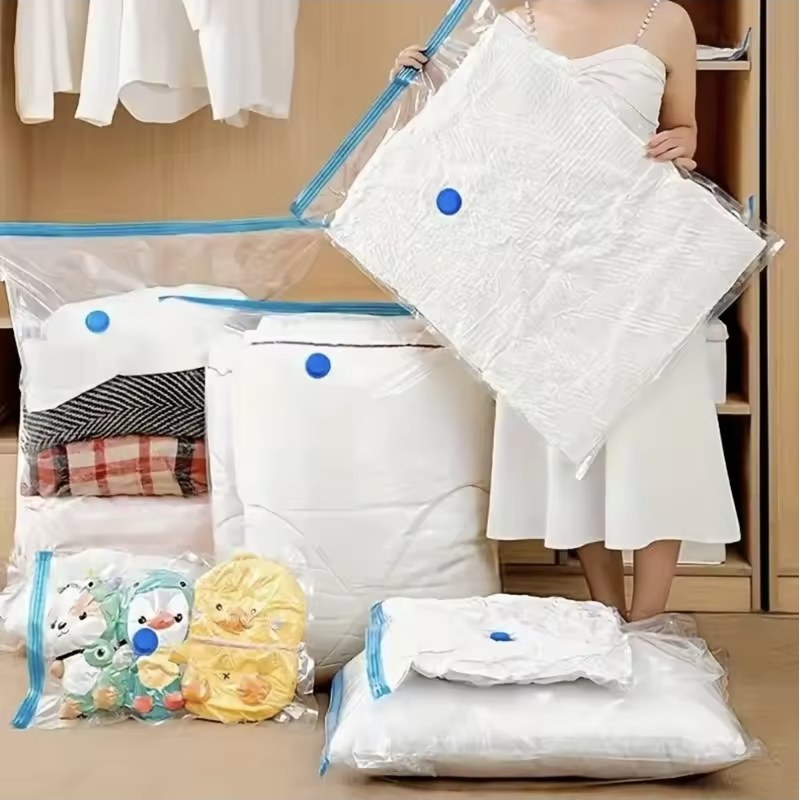 Vacuum Storage Bags - Save up to 80% Space and Protect Items From Dust, Insects, Germs - Perfect Solution For Organising Home and Travel - Ideal for Clothes, Bedding, Blanket, Pill