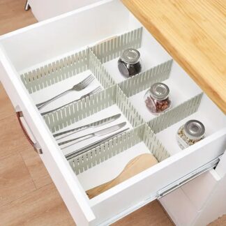 4PCS Adjustable Divider Underwear Socks Sundries Drawer Organizer Space Saving Home Accessories