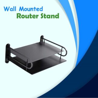 Metal Router Stand Space Saver New & Unique Router stand For your Home Decor Router Stand New Gen. - Black-D Leathers