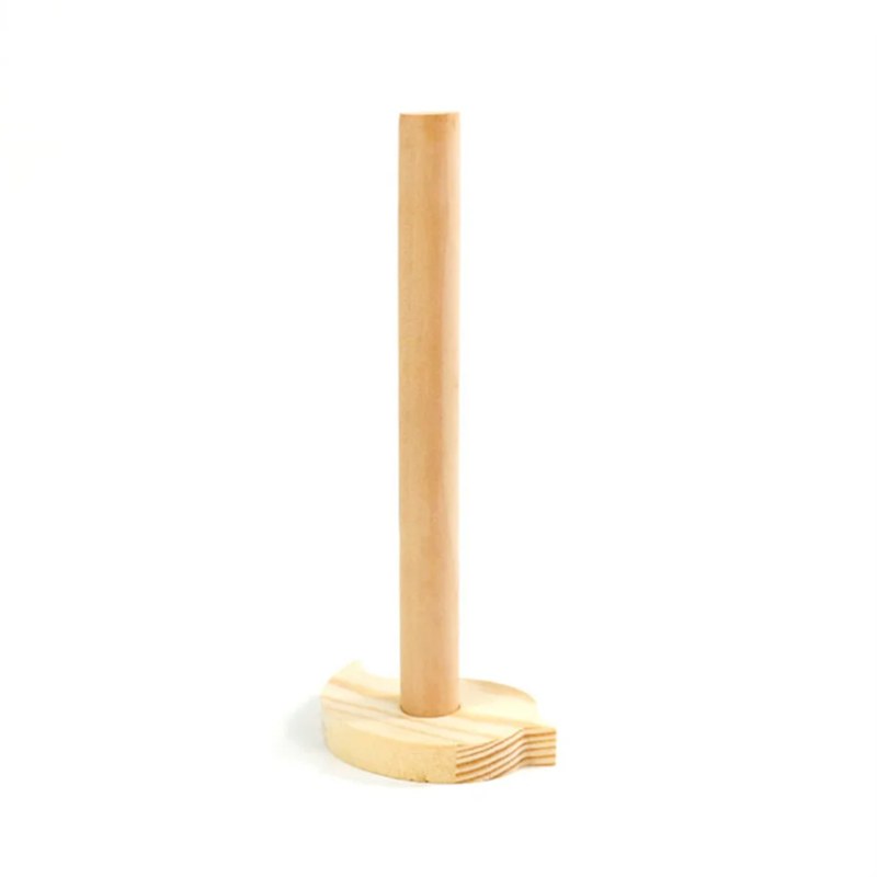 High Quality Toilet Paper Holder Countertop Kitchen Paper Towel Organization Wood Kitchen Roll Frame - Multicolor