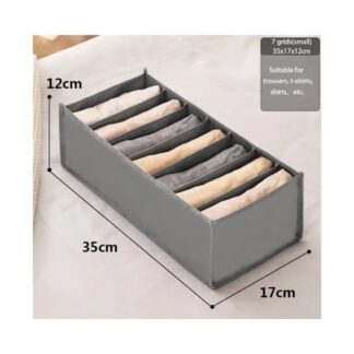 Cloth Organizer Box 7 Grid Small Cloth Organizer Box 7 Grid Closet Storage drawer divider storage organizer Boxt Storage drawer divider storage organizer Box.