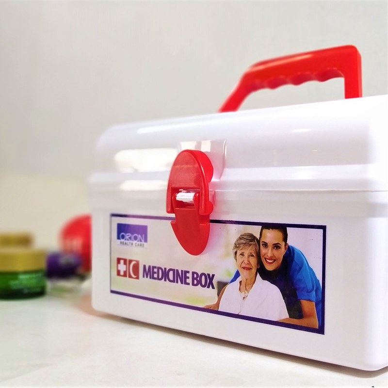 Medicine Organizing Box / First Aid Kit Box for home & office ( only box ) . Best gift for mom.
