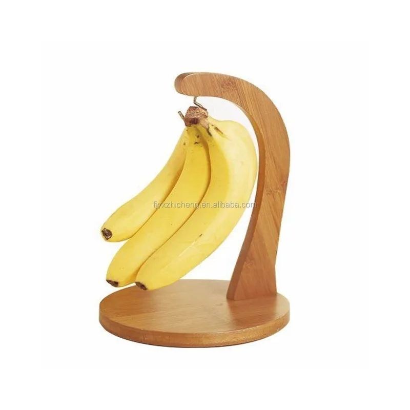 Unique Style High Quality Wooden Banana Holder Stand for Home and Office
