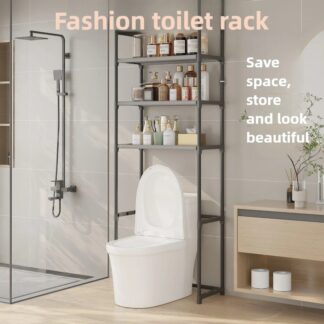 Bathroom storage rack, plastic washing machine rack, household waterproof floor-standing bathroom without drilling