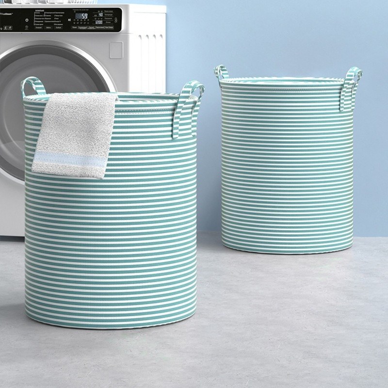 Foldable Laundry Basket Large Capacity Dirty Clothes Storage Basket Cotton and Linen Household Sundries Children Toys Organizers