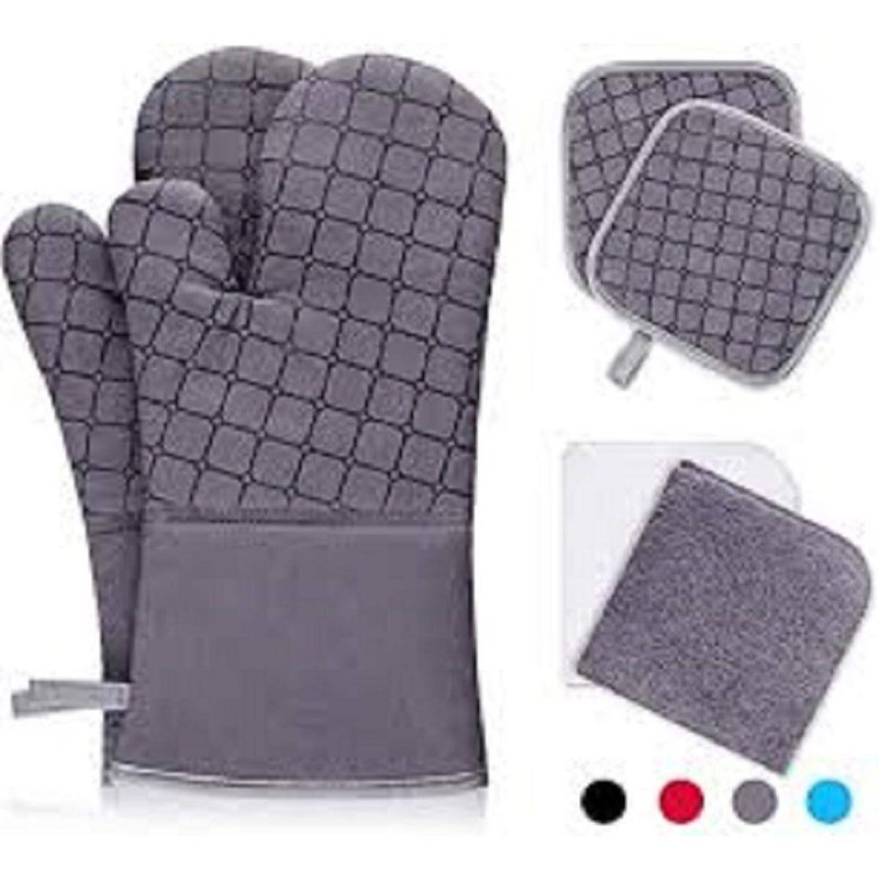 Protect Your Hands While Cooking With Oven Gloves - Multicolor - Stylish And Heat-Resistant Kitchen Gloves