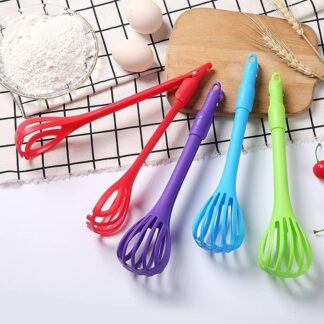 Egg Beaters Manual Whisk & Food Clip โ Plastic Hand Stirring Stick, Manual Mixer for Eggs, Sauces, Foam & Baking, Handy Kitchen Tool baking manual noodle tongs and spoons