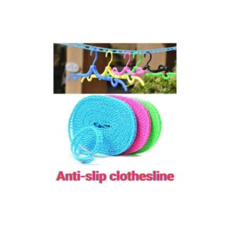 (২ পিস) 2pcs 3M Outdoor c Nylon Non-Slip Laundry Line Rope Cloth Hanging Rope Travel Business Windproof Clothes Cord - Lifestyle Mall 3 meter hanger rope