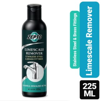 Zepto Premium Limescale Remover (225ml) â Powerful Descaling Action for Stainless Steel & Brass Fittings | Advanced Hard Water Stain Specialist