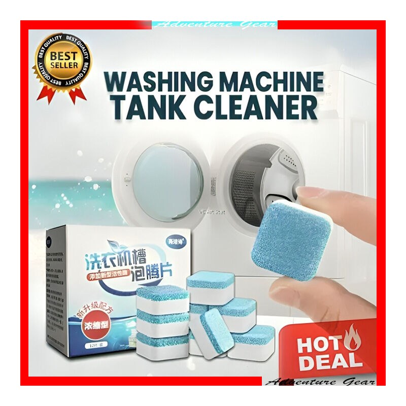 12pcs Washing Machine Cleaner Washer Cleaning Detergent Effervescent Tablet Cleaner Washing Machine Home Cleaning tools